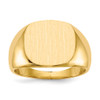 Lex & Lu 14k Yellow Gold Men's Signet Ring LAL97526 - Lex & Lu