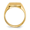 Lex & Lu 14k Yellow Gold Men's Signet Ring LAL97540 - 2 - Lex & Lu