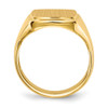 Lex & Lu 14k Yellow Gold Men's Signet Ring LAL97541 - 2 - Lex & Lu