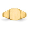 Lex & Lu 14k Yellow Gold Signet Ring LAL97542 - 4 - Lex & Lu