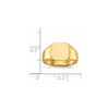 Lex & Lu 14k Yellow Gold Signet Ring LAL97543 - 5 - Lex & Lu