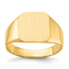 Lex & Lu 14k Yellow Gold Men's Signet Ring LAL97545 - Lex & Lu