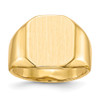 Lex & Lu 14k Yellow Gold Men's Signet Ring LAL97550 - Lex & Lu