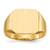 Lex & Lu 14k Yellow Gold Men's Signet Ring LAL97554 - Lex & Lu