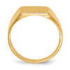 Lex & Lu 14k Yellow Gold Signet Ring LAL97576 - 2 - Lex & Lu