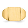 Lex & Lu 14k Yellow Gold Signet Ring LAL97576 - 4 - Lex & Lu