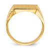 Lex & Lu 14k Yellow Gold Men's Signet Ring LAL97583 - 2 - Lex & Lu