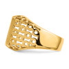 Lex & Lu 14k Yellow Gold Men's Signet Ring LAL97588 - 3 - Lex & Lu