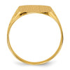 Lex & Lu 14k Yellow Gold Men's Signet Ring LAL97592 - 2 - Lex & Lu