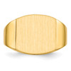 Lex & Lu 14k Yellow Gold Men's Signet Ring LAL97596 - 4 - Lex & Lu