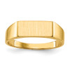 Lex & Lu 14k Yellow Gold Signet Ring LAL97606 - Lex & Lu