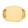 Lex & Lu 14k Yellow Gold Men's Signet Ring LAL97628 - 4 - Lex & Lu