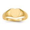 Lex & Lu 14k Yellow Gold Signet Ring LAL97630 - Lex & Lu