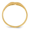 Lex & Lu 14k Yellow Gold Signet Ring LAL97630 - 2 - Lex & Lu