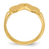 Lex & Lu 14k Yellow Gold Signet Ring LAL97642 - 2 - Lex & Lu