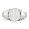 Lex & Lu 14k White Gold Signet Ring LAL97650 - 4 - Lex & Lu Lex & Lu 14k White Gold Signet Ring LAL97650 - 4 - Lex & Lu