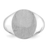 Lex & Lu 14k White Gold Signet Ring LAL97666 - 5 - Lex & Lu