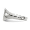 Lex & Lu 14k White Gold Signet Ring LAL97685 - 3 - Lex & Lu