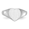 Lex & Lu 14k White Gold Signet Ring LAL97709 - 4 - Lex & Lu Lex & Lu 14k White Gold Signet Ring LAL97709 - 4 - Lex & Lu