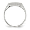 Lex & Lu 14k White Gold Signet Ring LAL97717 - 2 - Lex & Lu