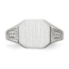 Lex & Lu 14k White Gold Signet Ring LAL97741 - 4 - Lex & Lu