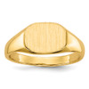 Lex & Lu 14k Yellow Gold Signet Ring LAL97749 - Lex & Lu