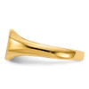 Lex & Lu 14k Yellow Gold Signet Ring LAL97749 - 3 - Lex & Lu