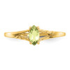 Lex & Lu 14k Yellow Gold Peridot Birthstone Ring LAL97820 - 5 - Lex & Lu