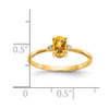 Lex & Lu 14k Yellow Gold Diamond & Citrine Birthstone Ring - 3 - Lex & Lu