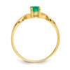 Lex & Lu 14k Yellow Gold Emerald Birthstone Ring LAL97864 - 2 - Lex & Lu