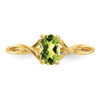 Lex & Lu 14k Yellow Gold Peridot Birthstone Ring LAL97867 - 5 - Lex & Lu