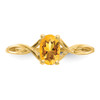 Lex & Lu 14k Yellow Gold Citrine Birthstone Ring LAL97870 - 5 - Lex & Lu