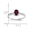 Lex & Lu 14k White Gold Rhodolite Garnet Birthstone Ring LAL97879 - 3 - Lex & Lu