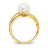 Lex & Lu 14k Yellow Gold Diamond and FW Cultured Pearl Ring LALY11652AA - 2 - Lex & Lu
