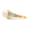 Lex & Lu 14k Yellow Gold Diamond and FW Cultured Pearl Ring LALY11652AA - 4 - Lex & Lu