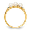 Lex & Lu 14k Yellow Gold Diamond and FW Cultured Pearl Ring LALY11654AA - 2 - Lex & Lu