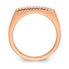 Lex & Lu 14k Rose Gold Polished Diamond Ring LALY12804AA - 2 - Lex & Lu