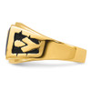 Lex & Lu 14k Yellow Gold Men's Masonic Ring LAL98925 - 3 - Lex & Lu