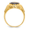 Lex & Lu 14k Yellow Gold Men's Masonic Ring LAL98945 - 2 - Lex & Lu