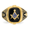 Lex & Lu 14k Yellow Gold Men's Masonic Ring LAL98947 - 4 - Lex & Lu