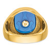 Lex & Lu 14k Yellow Gold Men's Masonic Ring LAL98948 - 6 - Lex & Lu
