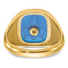 Lex & Lu 14k Yellow Gold Men's Masonic Ring LAL98951 - 5 - Lex & Lu