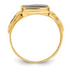 Lex & Lu 14k Yellow Gold Men's Masonic Ring LAL98959 - 2 - Lex & Lu