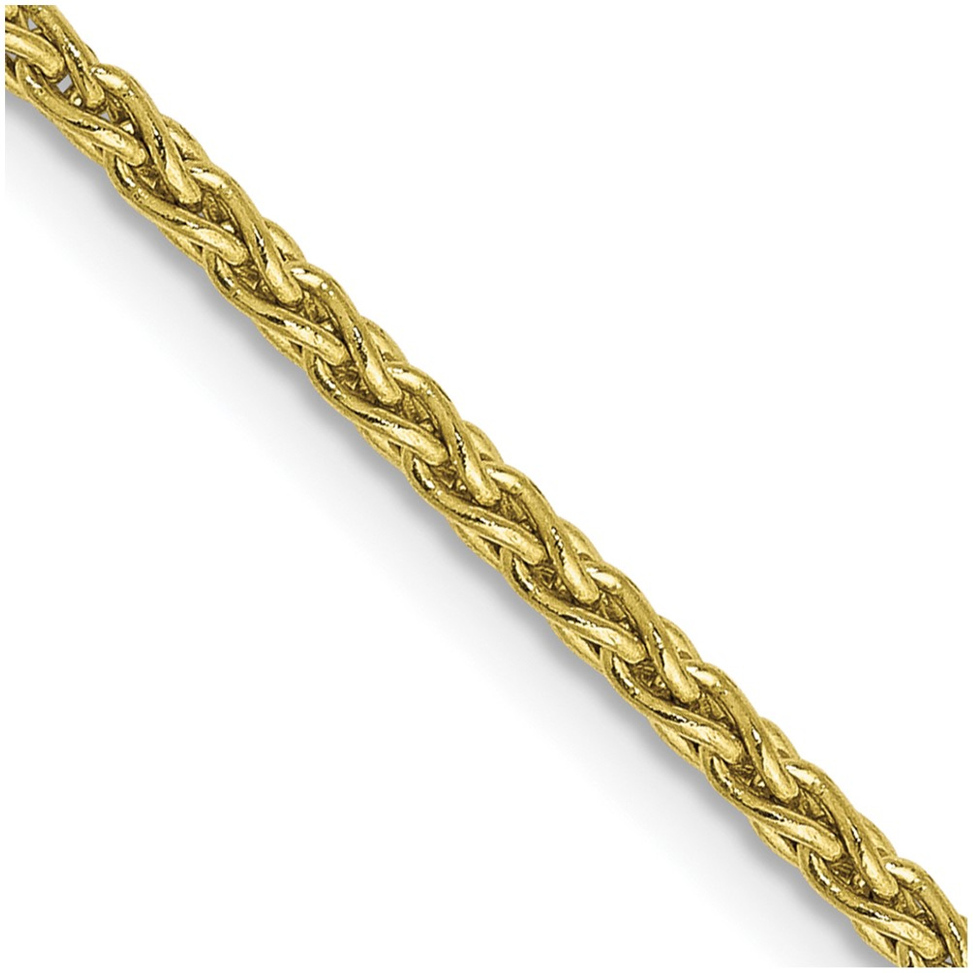 Lex & Lu 10k Yellow Gold 1.5mm Parisian Wheat Chain Bracelet or Necklace