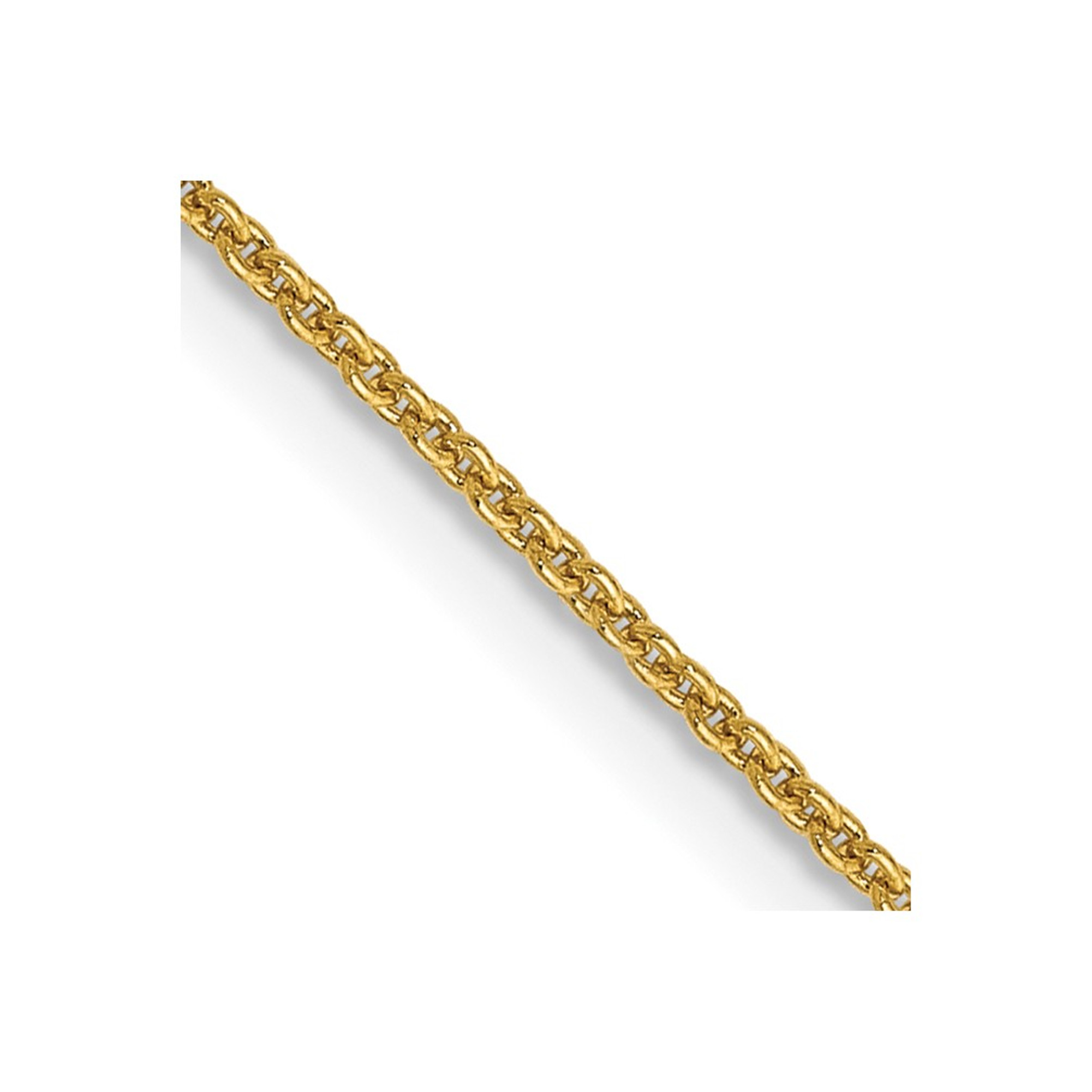 Lex & Lu 14k Yellow Gold .9mm Cable Chain Necklace LAL93063 | Lex & Lu