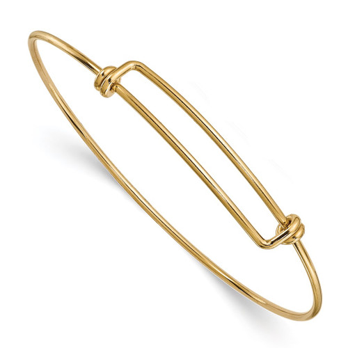 Lex & Lu Gold Filled 1.65mm Adjustable Bangle - Lex & Lu