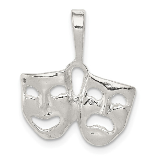 Lex & Lu Sterling Silver Comedy/Tragedy Charm LAL104185 - Lex & Lu