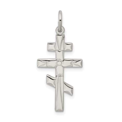 Lex & Lu Sterling Silver Eastern Orthodox Cross Charm LAL104267 - Lex & Lu