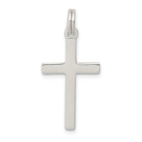 Lex & Lu Sterling Silver Polished Cross Pendant LAL104683 - Lex & Lu