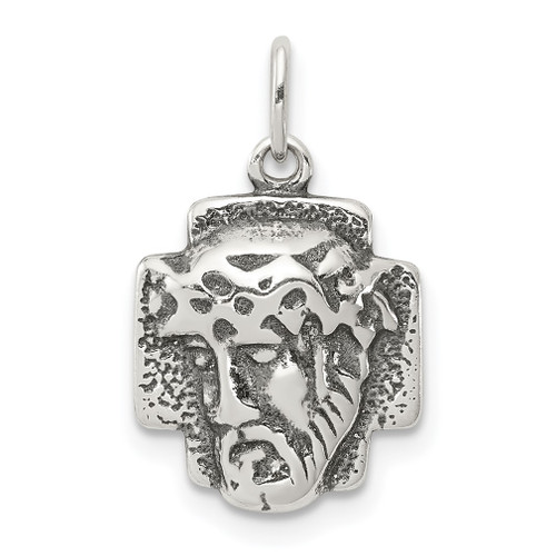 Lex & Lu Sterling Silver Antiqued Ecce Homo Medal LAL104720 - Lex & Lu